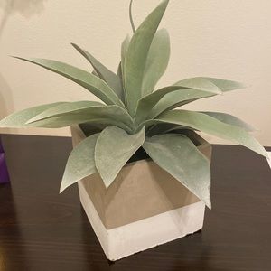 Ceramic Green Faux Plant